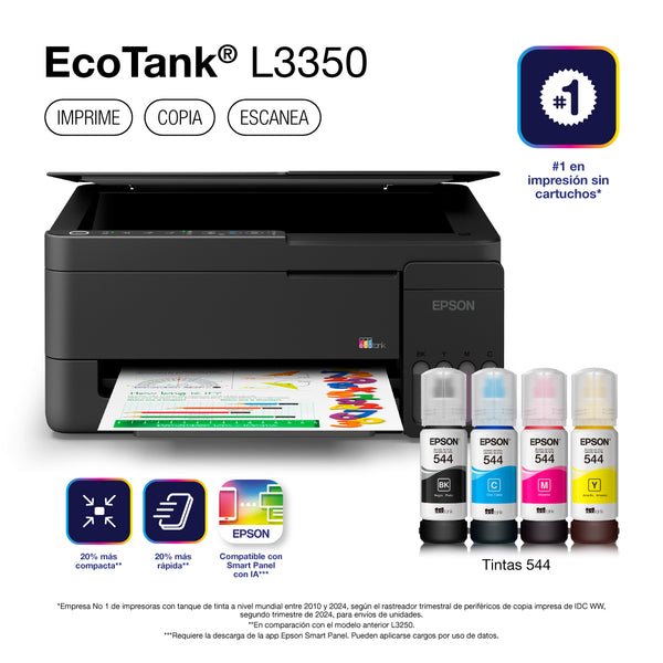 Impresora Multifuncional EcoTank L3350 / Wi-Fi