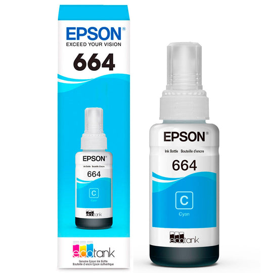 Tinta Epson T664 cyan T664220-AL